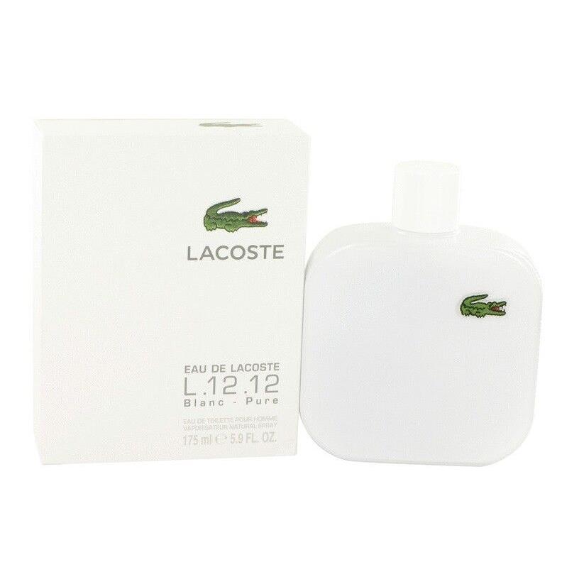 Lacoste L.12.12 Blanc Pure Men 5.9 oz 175 ml Eau De Toilette Spray