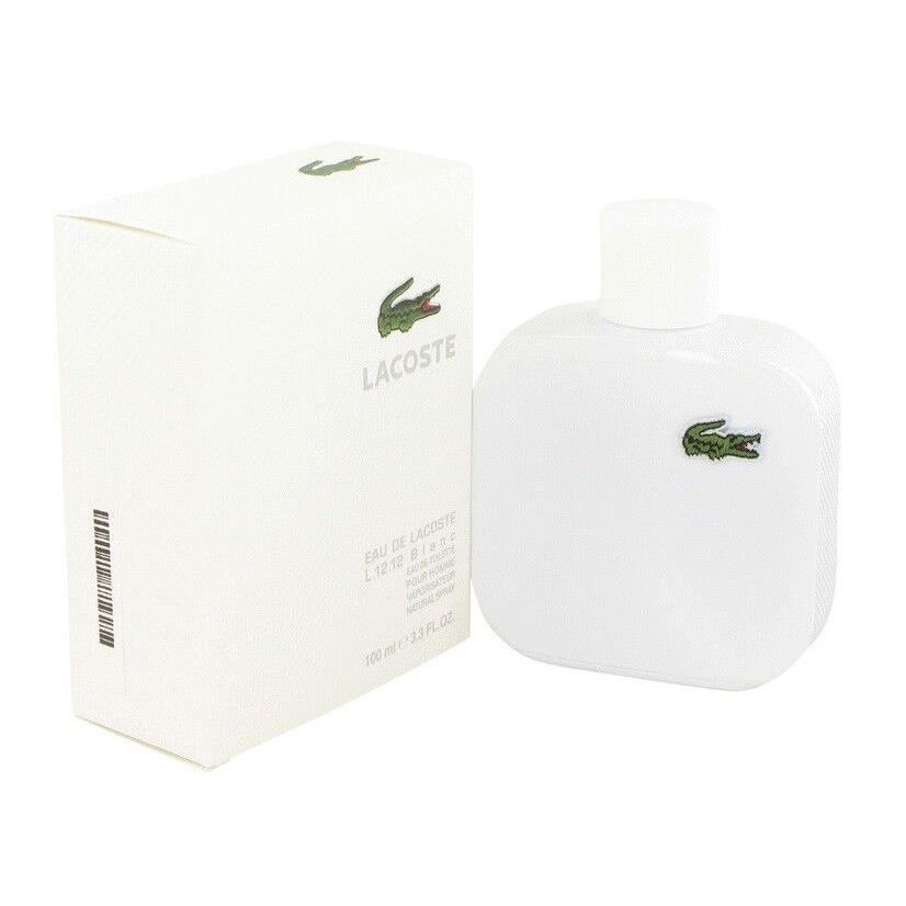 Lacoste L.12.12 Blanc Pure Men 3.3 oz 100 ml Eau De Toilette Spray