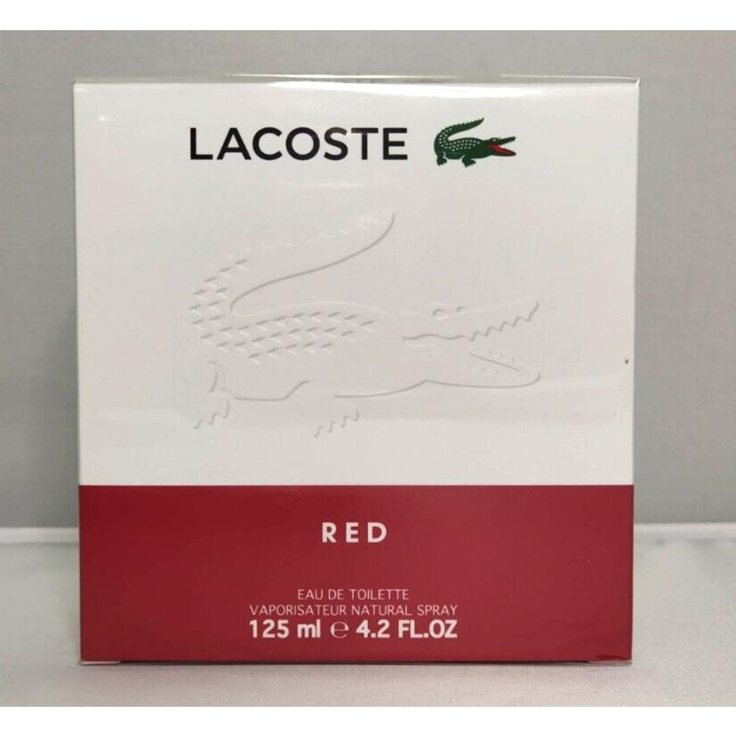 Lacoste Red by Lacoste Eau De Toilette Spray 4.2 oz/125 ml