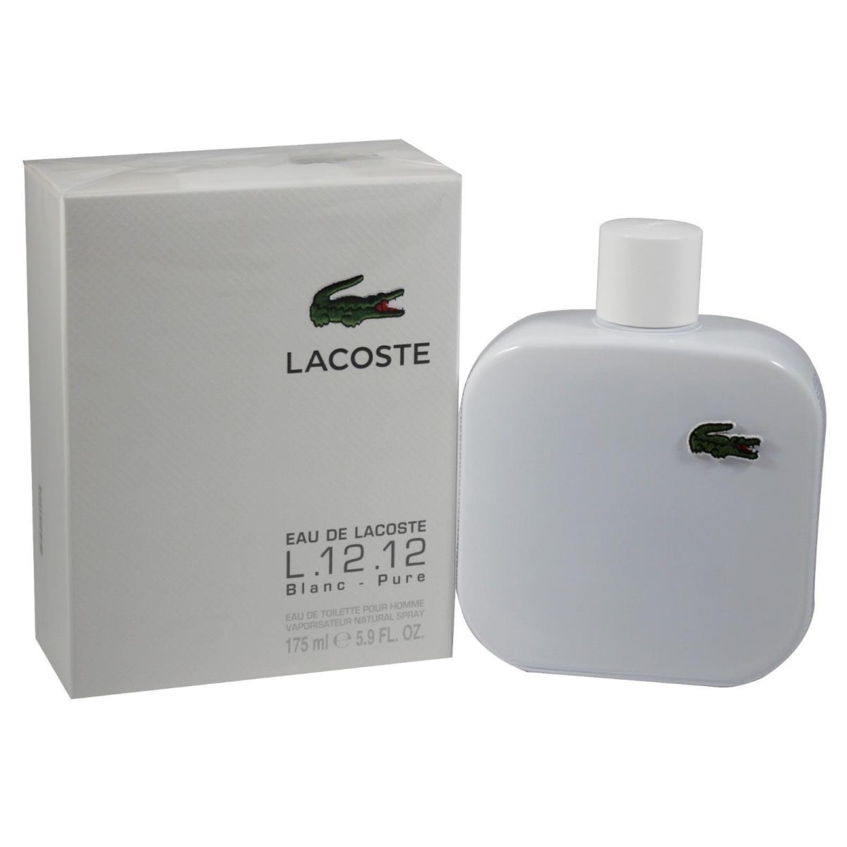 Lacoste L.12.12 Blanc Men 5.9 OZ 175 ML Eau De Toilette Spray