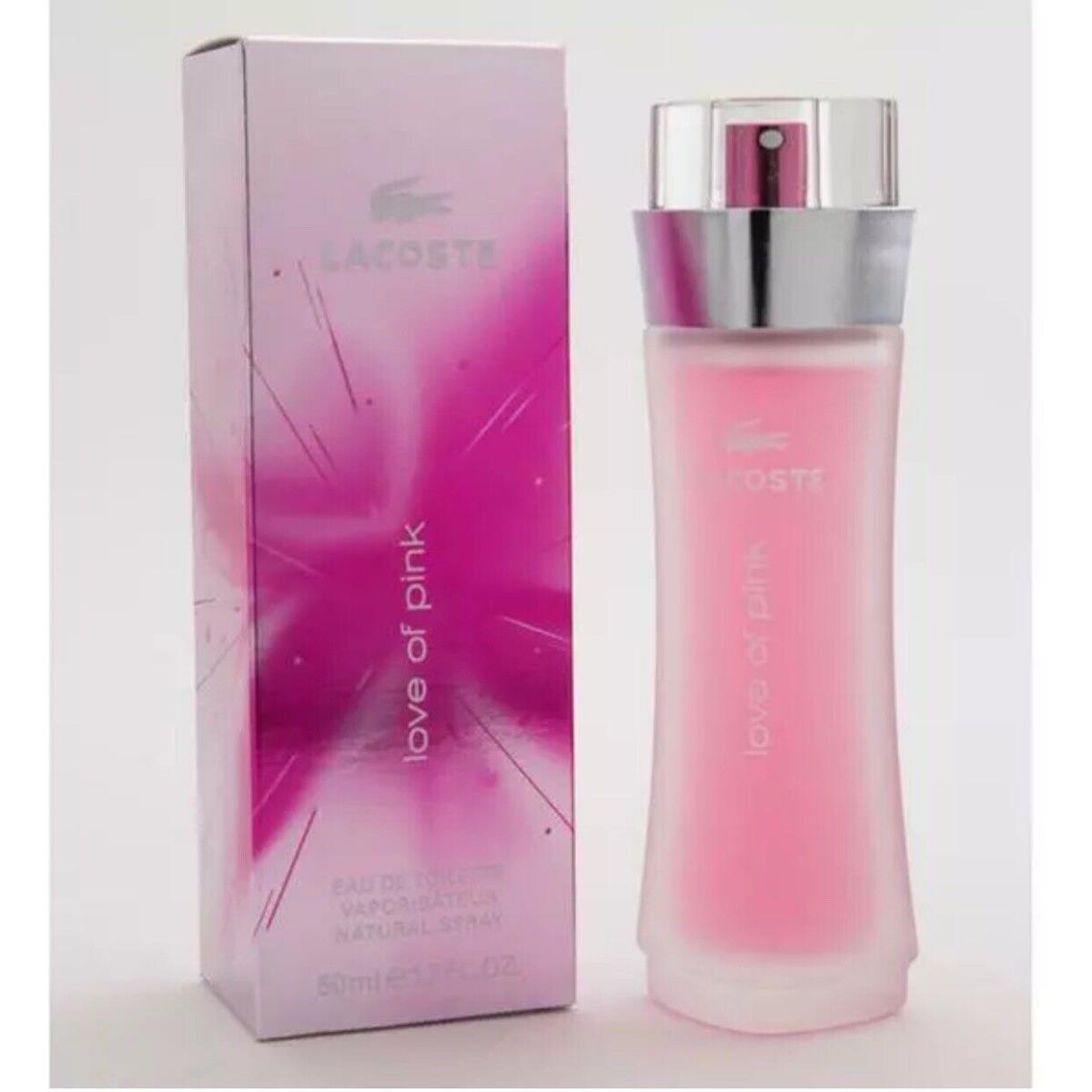 Touch Of Pink By Lacoste Edt Spray 1.7oz. For Women Nisb