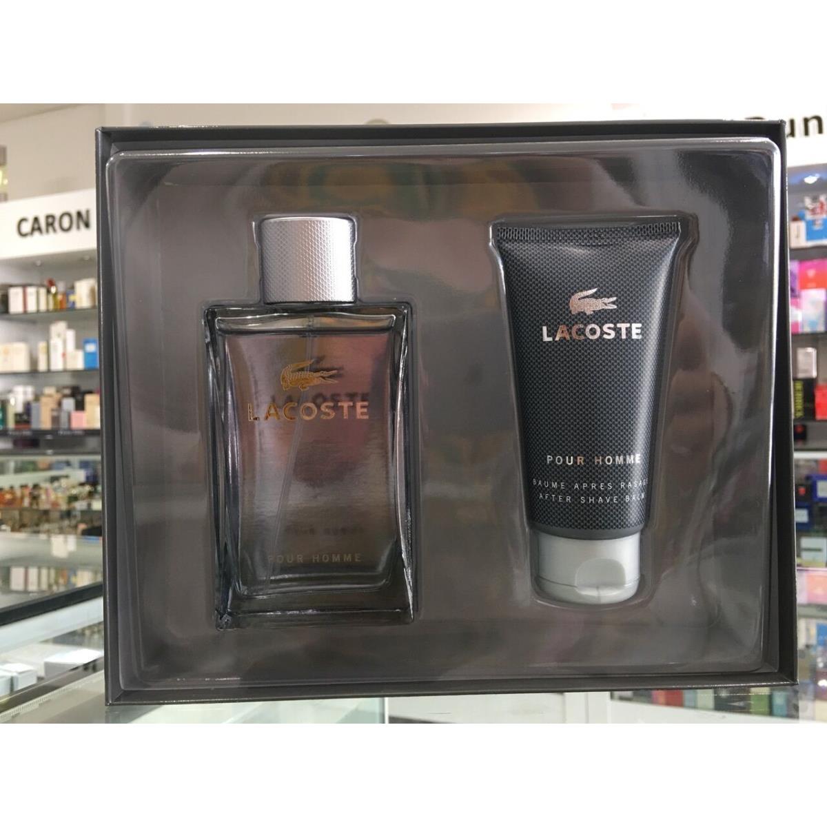 Lacoste Pour Homme Gift Set Edt 100 ML After Shave Balm 75 ML