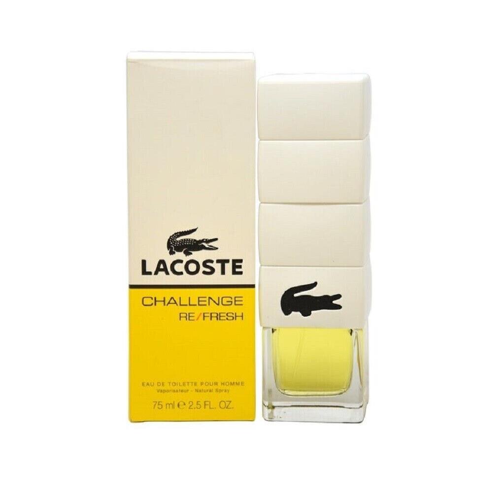 Challenge Refresh by Lacoste 2.5 Oz- 75 ml Eau de Toilette Men Cologne Spray