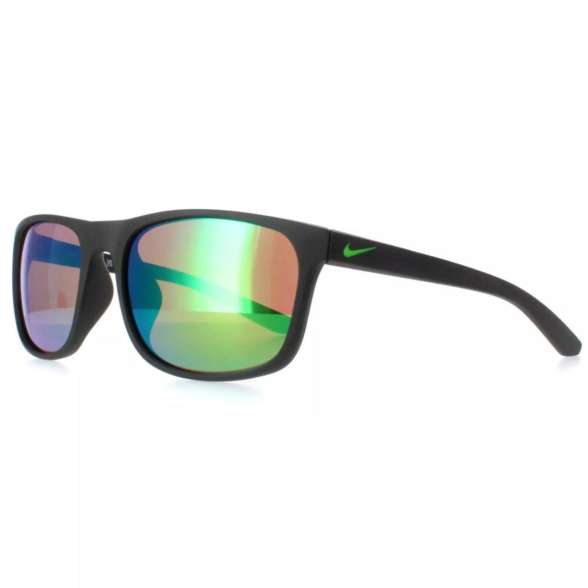 Nike ENDURE-M-MI-CW4650-355-5919 Matte Seguoia Grey Sunglasses - Frame: MATTE SEGUOIA GREY, Lens: GREEN GRADIENT MULTICOLOR