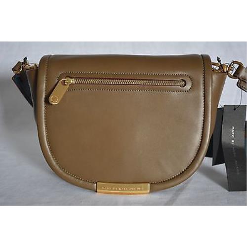 Marc By Marc Jacobs Luna Leather Crossbody Bag in Teak. Olive Green Color