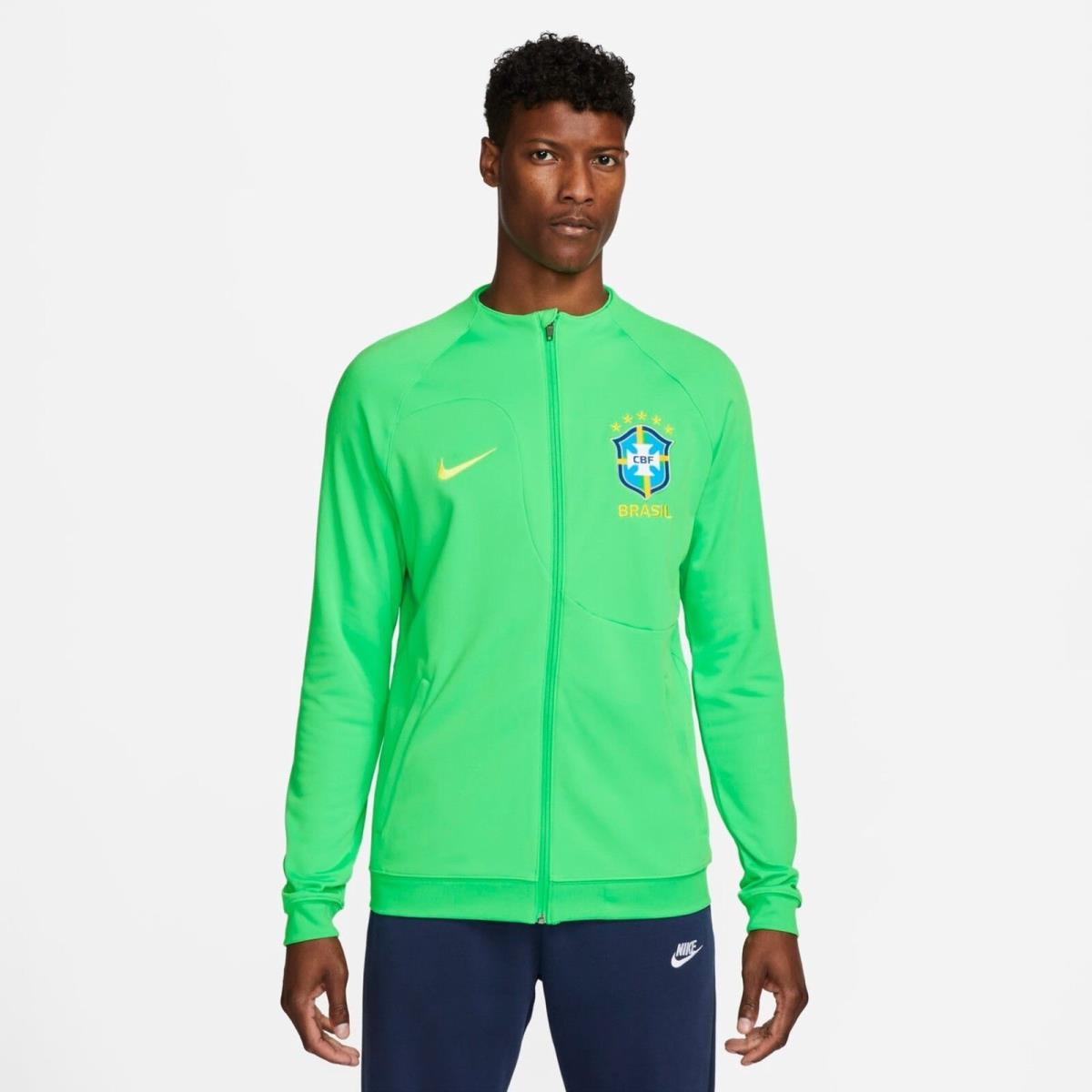 Nike Brazil Academy Pro Men`s Knit Soccer Jacket XL