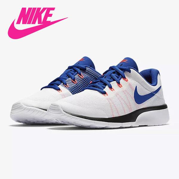 Nike Tanjun Racer Sport Unisex Men Size 7 = Women Size 8.5 Shoes White/blue - WHITE/BLUE