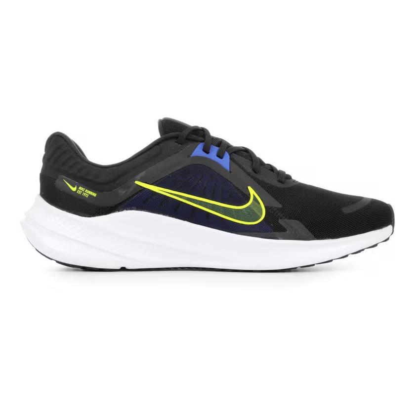 Nike Quest 5 Men`s Running Shoes Black/blue Men`s Size 13 - Black/High Voltage-Racer Blue