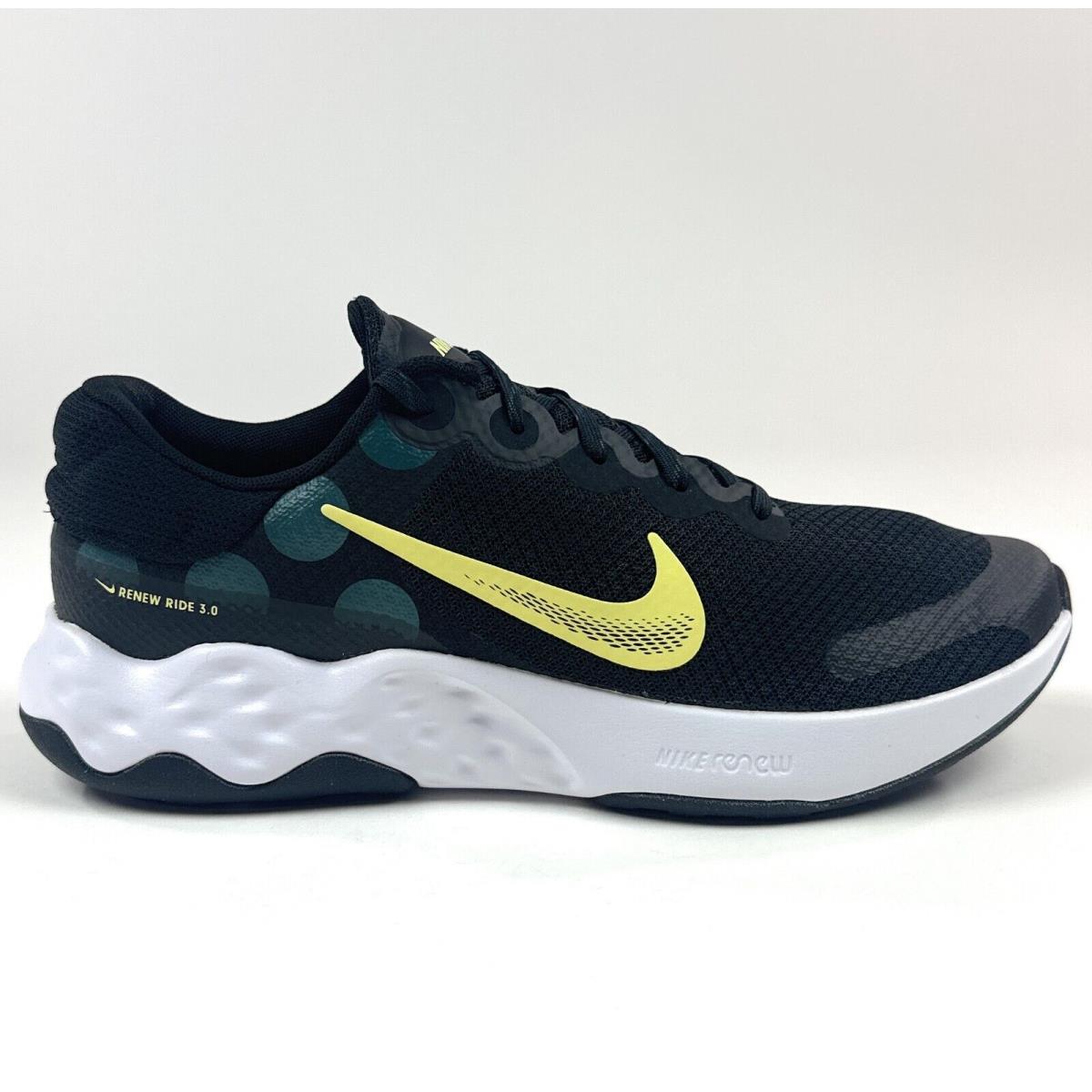 Nike Renew Ride 3 Unisex Men 10 / Women 11.5 Black Running Shoes DC8185-007 - Black