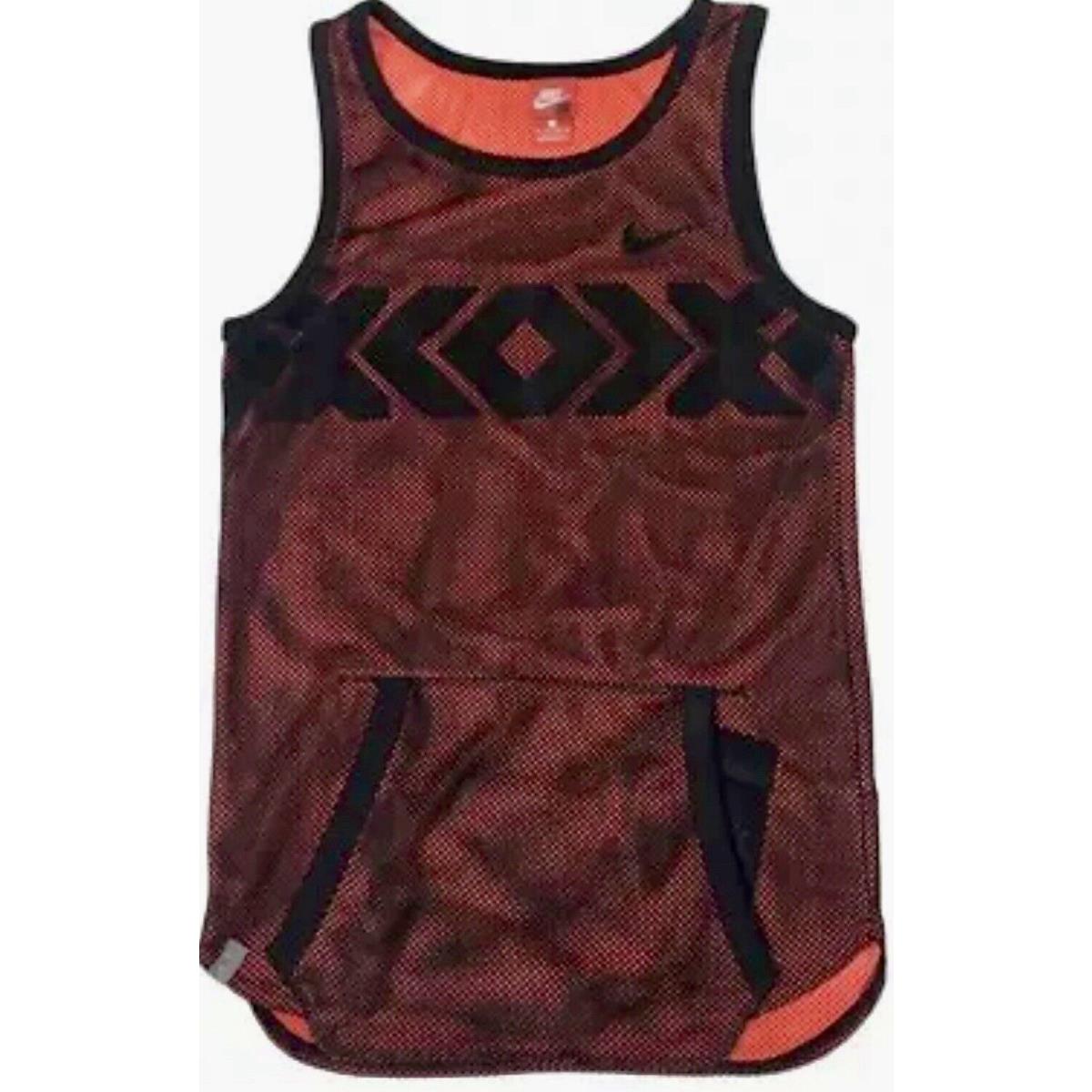 Men`s Xxl Nike N7 Air Pivot Mesh Basketball Jersey Black Orange