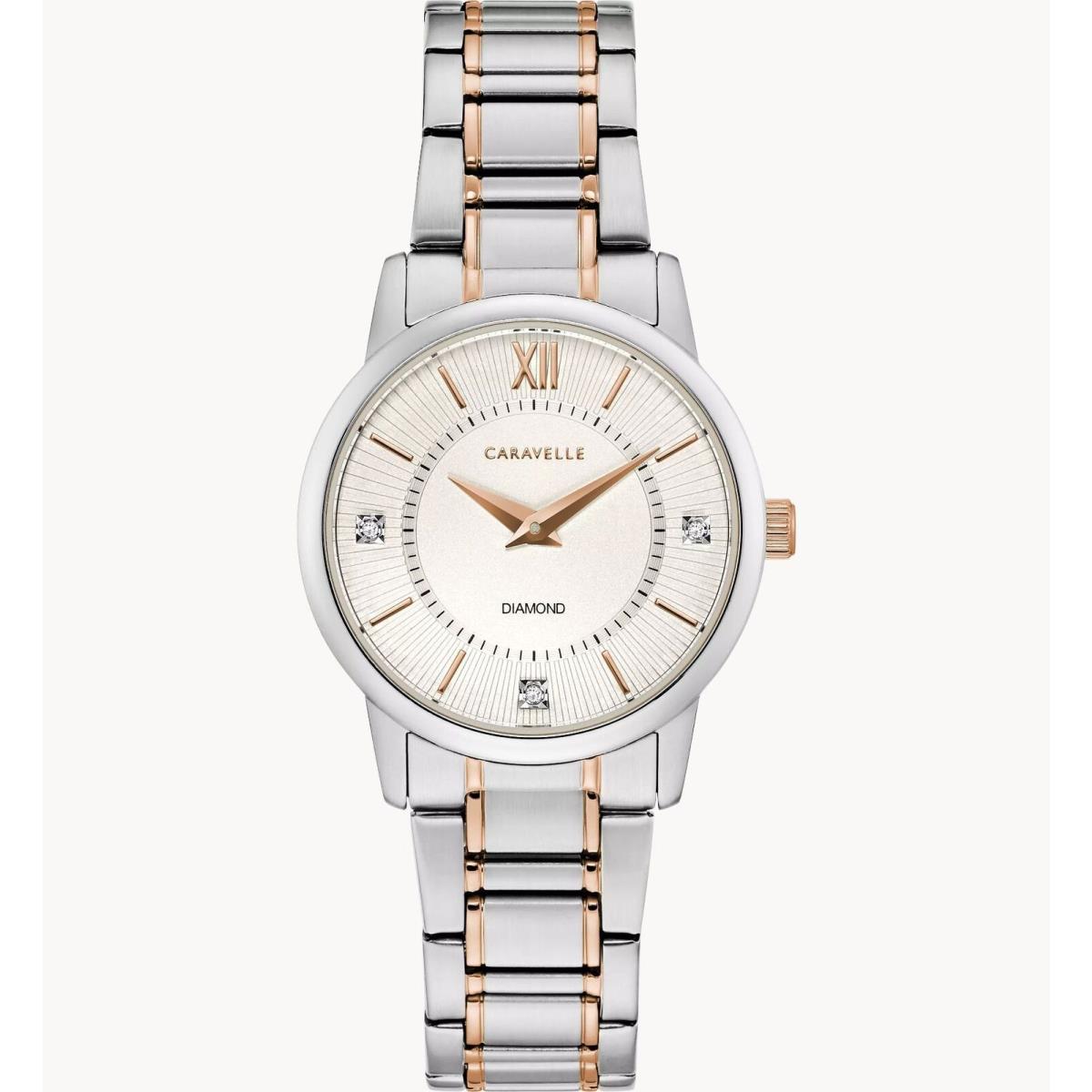 Caravelle Classic Two-tone Ladies Watch 45P110