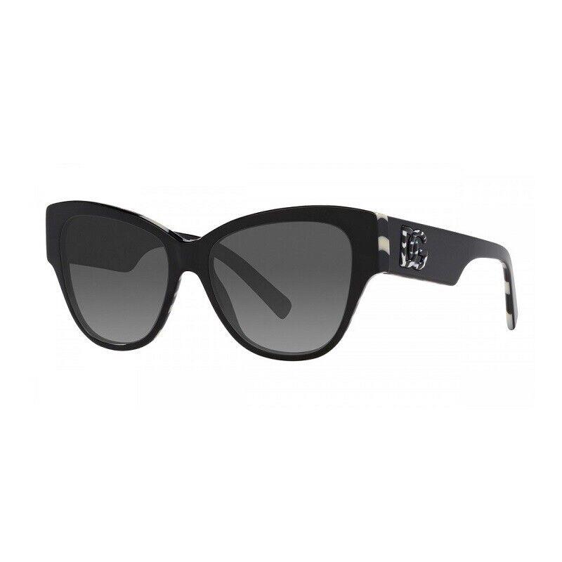 Dolce Gabbana DG4449 3372/P Black On Zebra/grey 54-16-145 Sunglasses