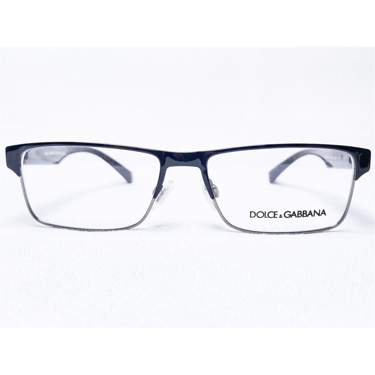 Dolce Gabbana DG1232 01 Mens Black Gunmetal Modern Eyeglasses Frames 54/16