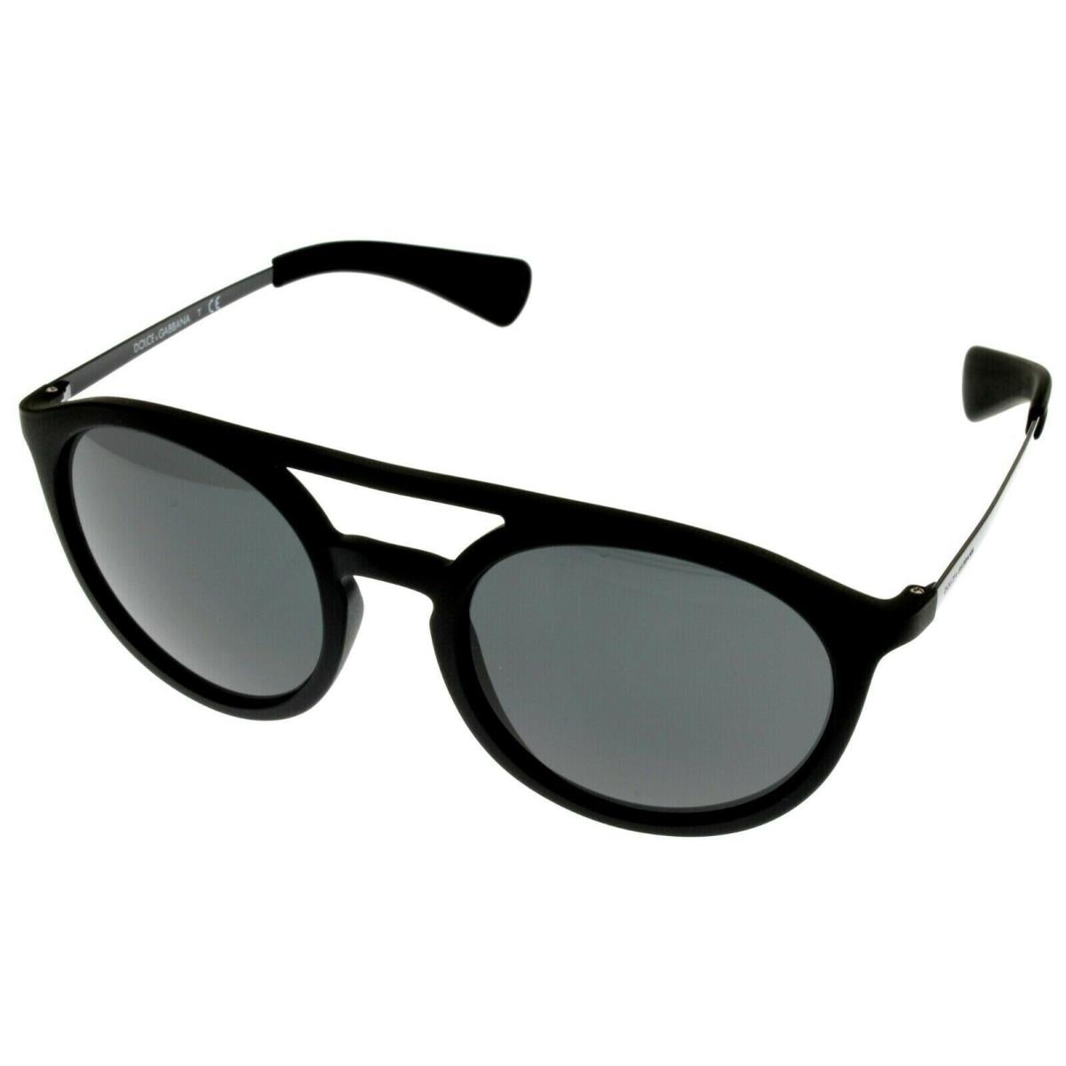 Dolce Gabbana Sunglasses Round Matte Black DG6101 193487