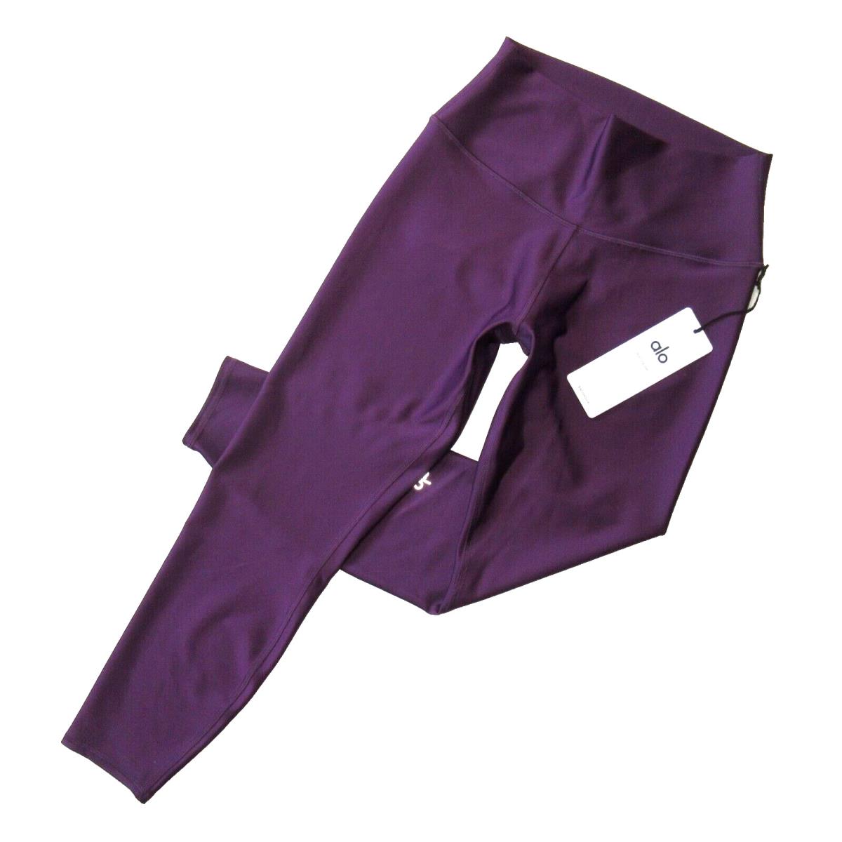 Alo Yoga 7/8 High-waist Airlift Legging in Dark Plum Stretch Workout L