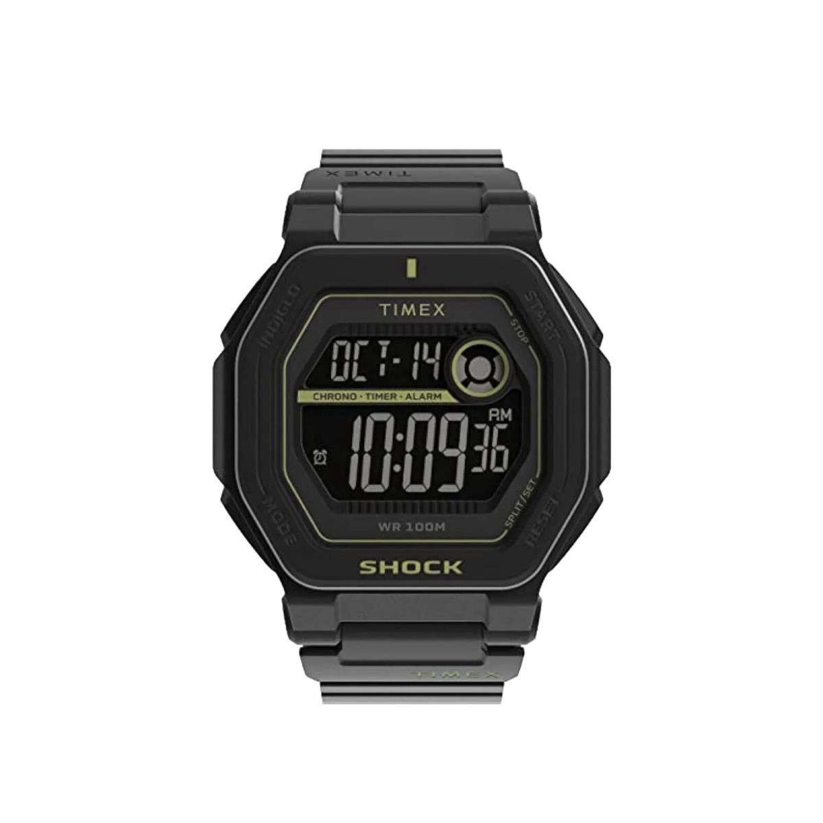 Timex Command Encounter Alarm Quartz Digital Black Dial Men`s Watch TW2V59800 - Dial: Black, Band: Black, Bezel: Black