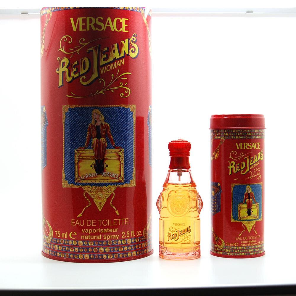 Red Jeans by Versace 2.5 oz 75 ml Edt Spray + Collectible Versace Can For Women