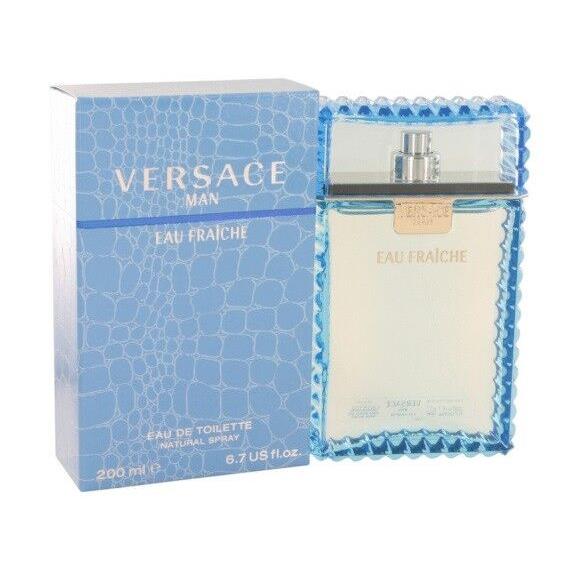 Versace Eau Fraiche Men 6.7 6.8 oz 200 ml Eau De Toilette Spray