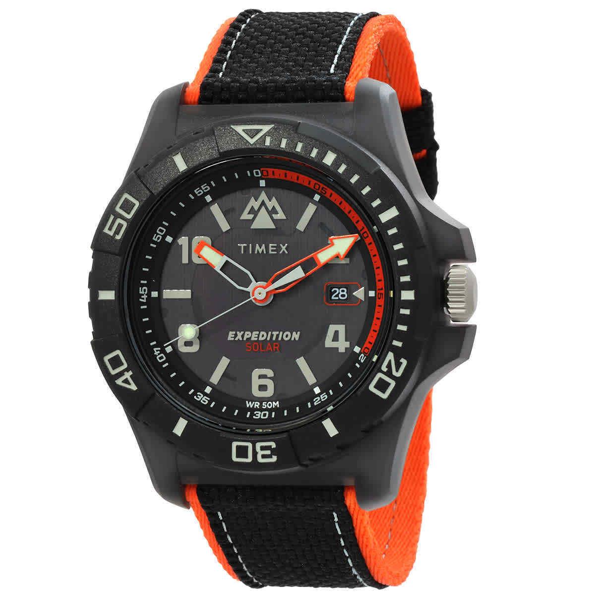 Timex Expedition North Freedive Ocean Solar Black Dial Men`s Watch TW2V66100