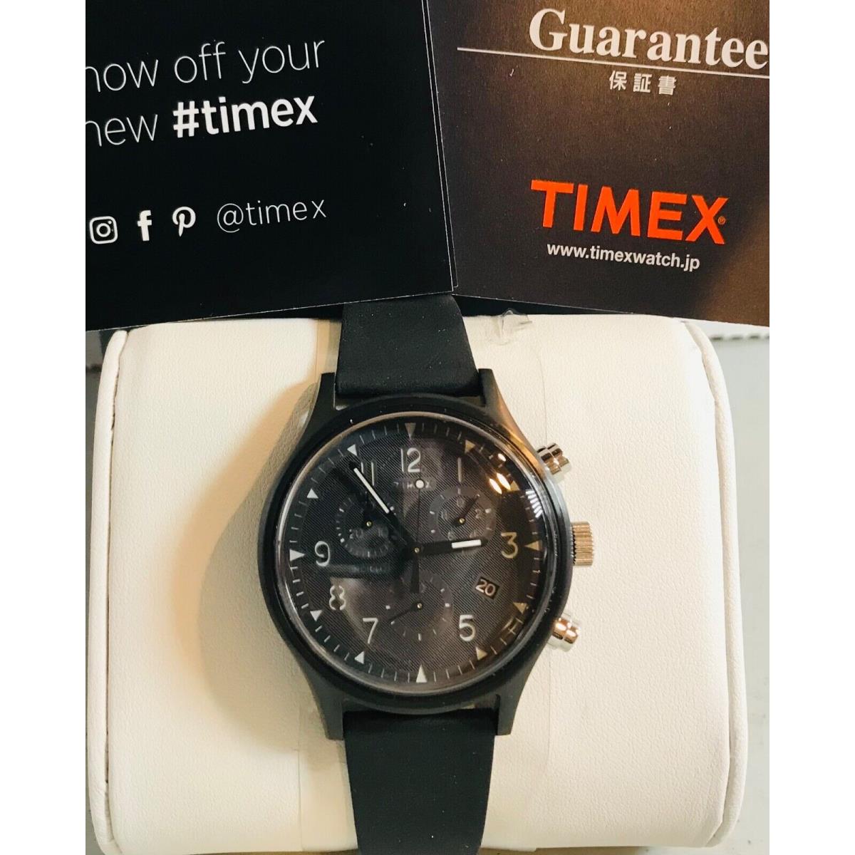 Timex MK1 Supernova Quartz Movement Black Dial Men`s Watch TW2T29500