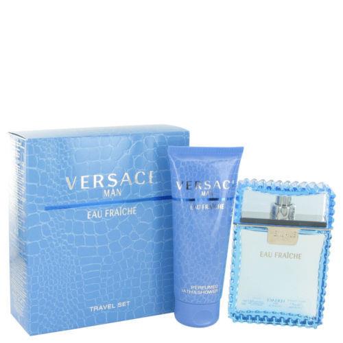 Versace Eau Fraiche 2 Pices Set For Men with 3.3 OZ Edt Spray Shower Gel