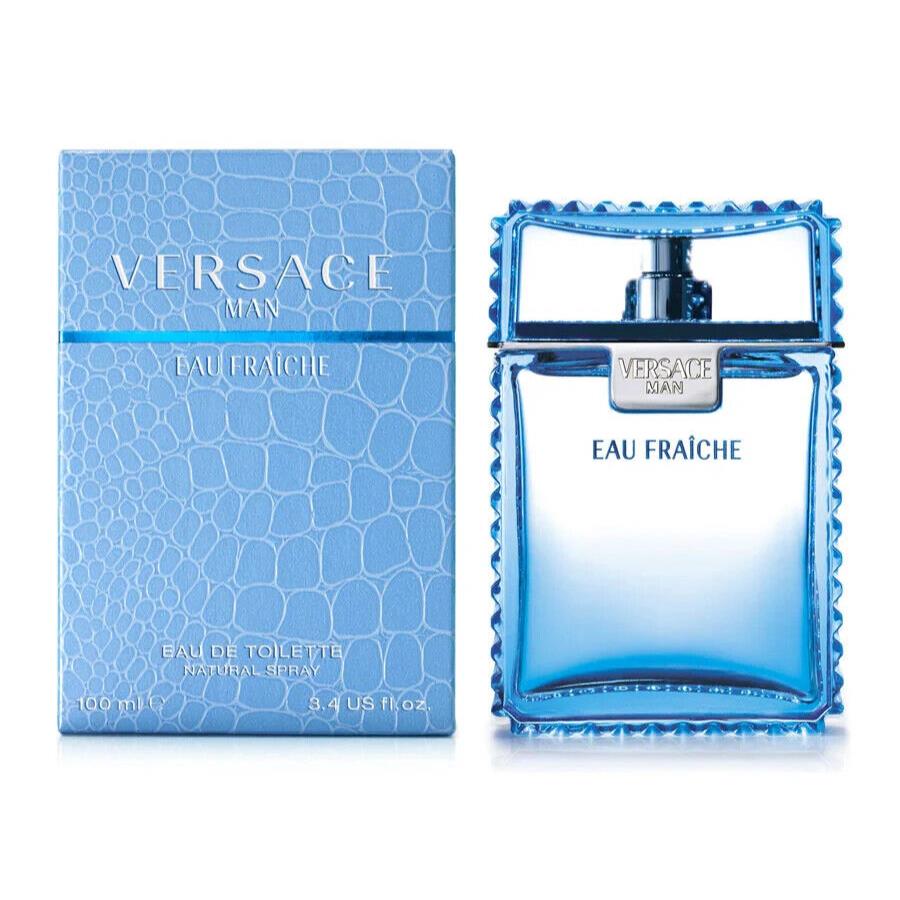 Versace Man Eau Fraiche by Gianni Versace 3.4oz Edt Men NB