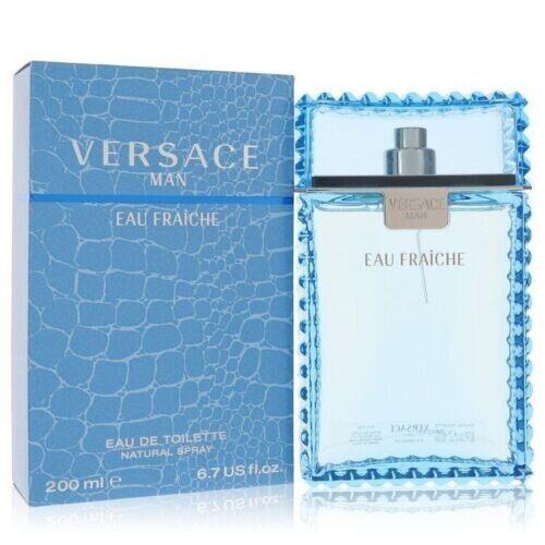 Versace Eau Fraiche Cologne For Men 6.7 oz 200 ML Edt Spray