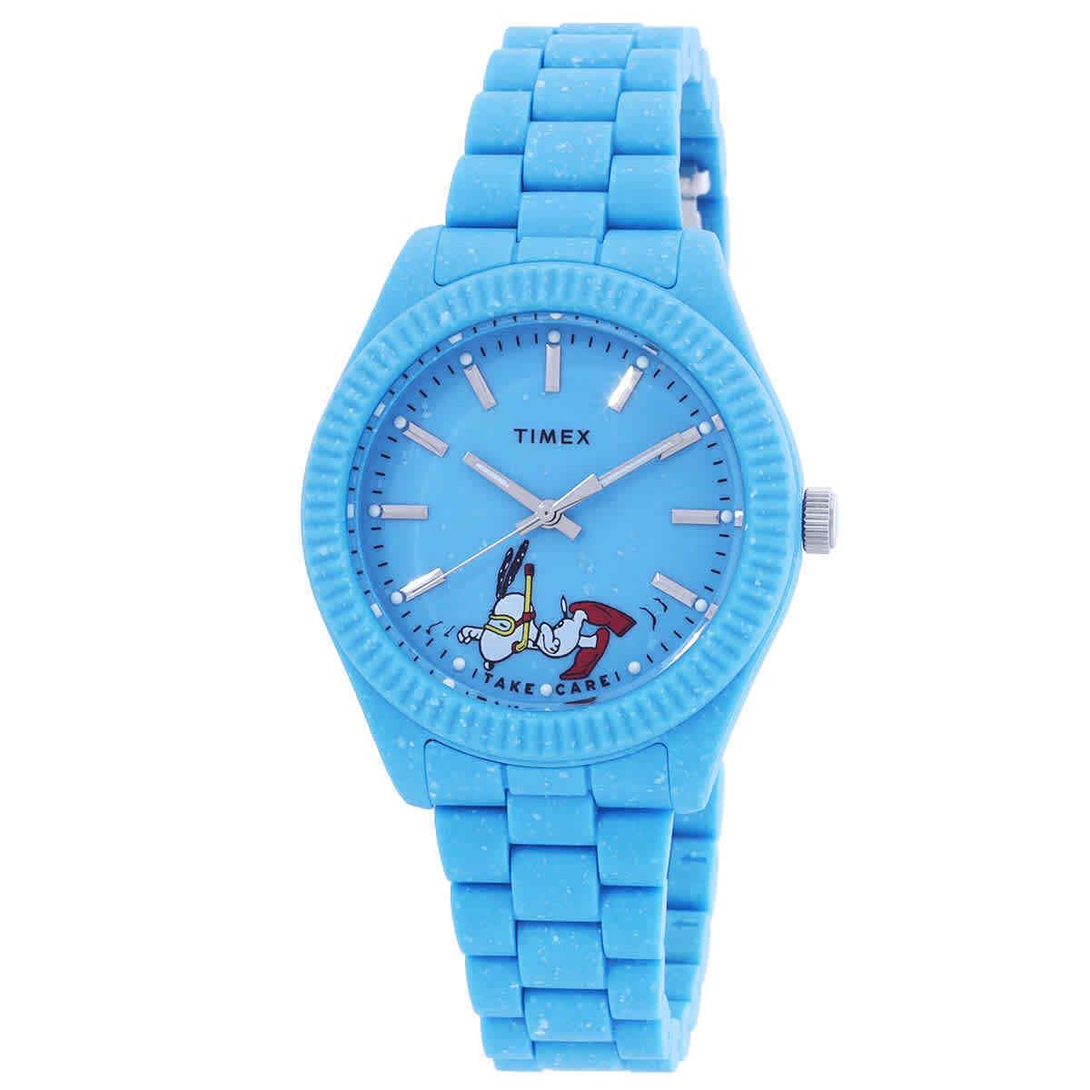 Timex Legacy Ocean X Peanuts Quartz Blue Dial Ladies Watch TW2V53200