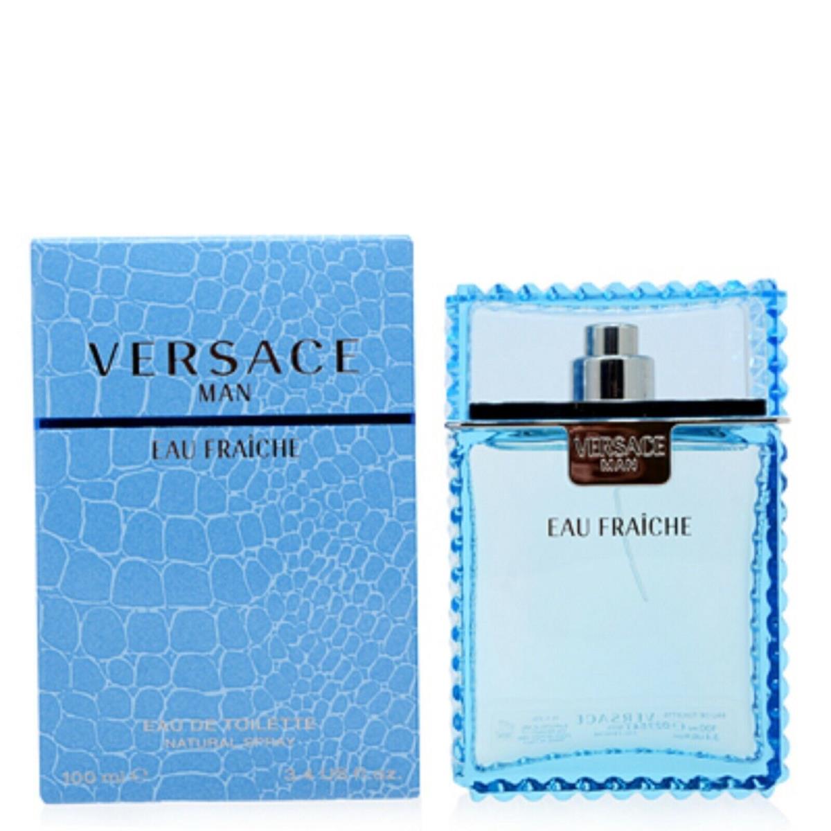 CS Versace Man Eau Fraiche/versace Edt Spray Blue 3.3 Oz M