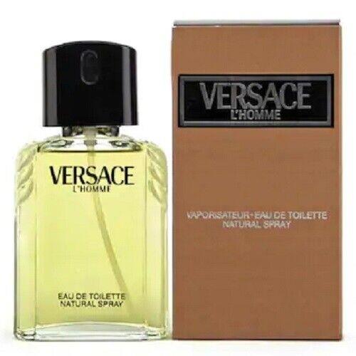 Versace L`homme For Men 1.7oz-50ml Eau De Toilette Spray Vintage Formula BM11