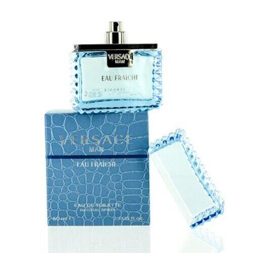 CS Versace Man Eau Fraiche/versace Edt Spray Blue 1.7 Oz M Blue Bottle