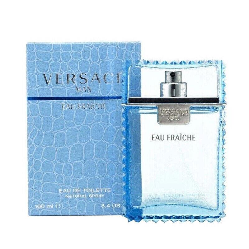 Versace Eau Fraiche Men 3.4 oz 100 ml Eau De Toilette Spray