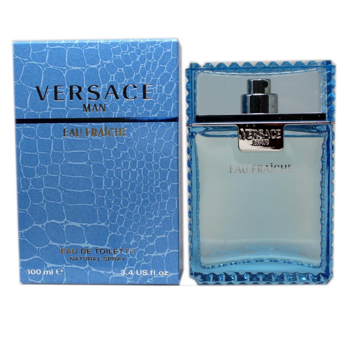 Versace Man Eau Fraiche Eau DE Toilette Natural Spray 100 ML/3.4 Fl.oz