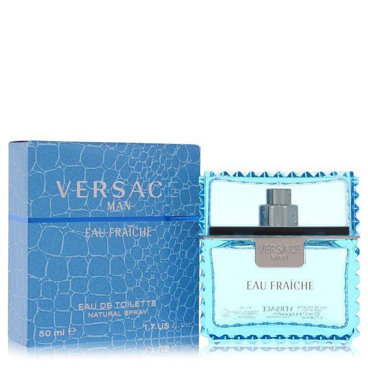 Versace Man by Versace Eau Fraiche Eau De Toilette Spray Blue 1.7 oz For Men