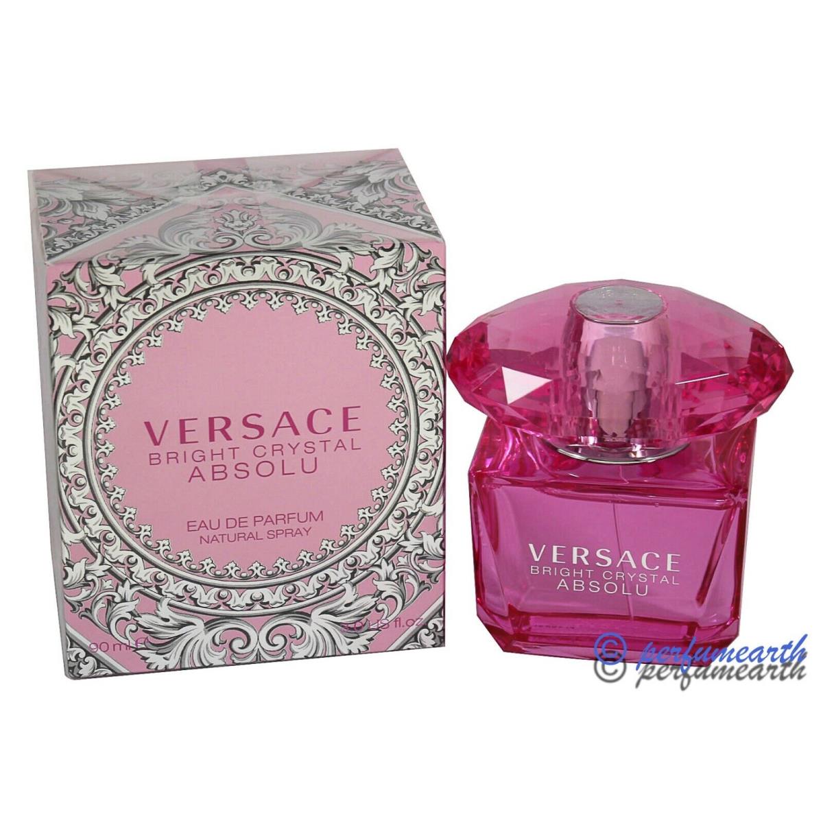 Bright Crystal Absolu By Versace 3.0oz./90ml Edp Spray For Women