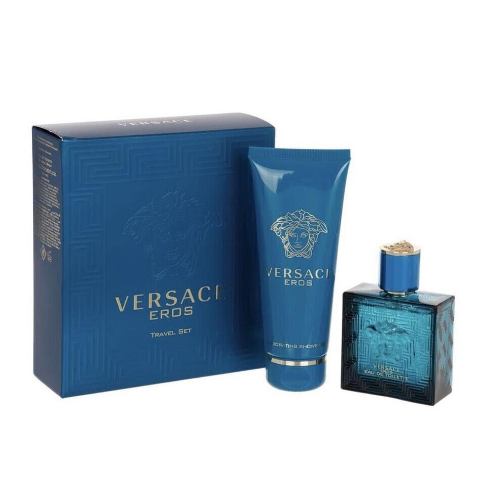 Versace Eros Travel Size 1.7 oz Eau De Toilette Spray + 3.4 oz Showergel