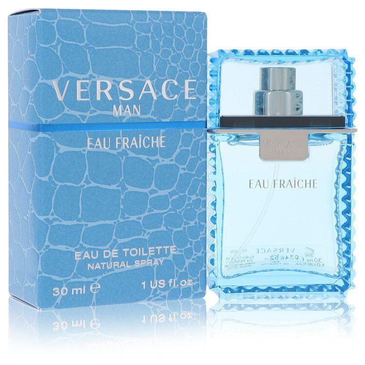 Versace Man by Versace Eau Fraiche Eau De Toilette Spray Blue 1 oz For Men