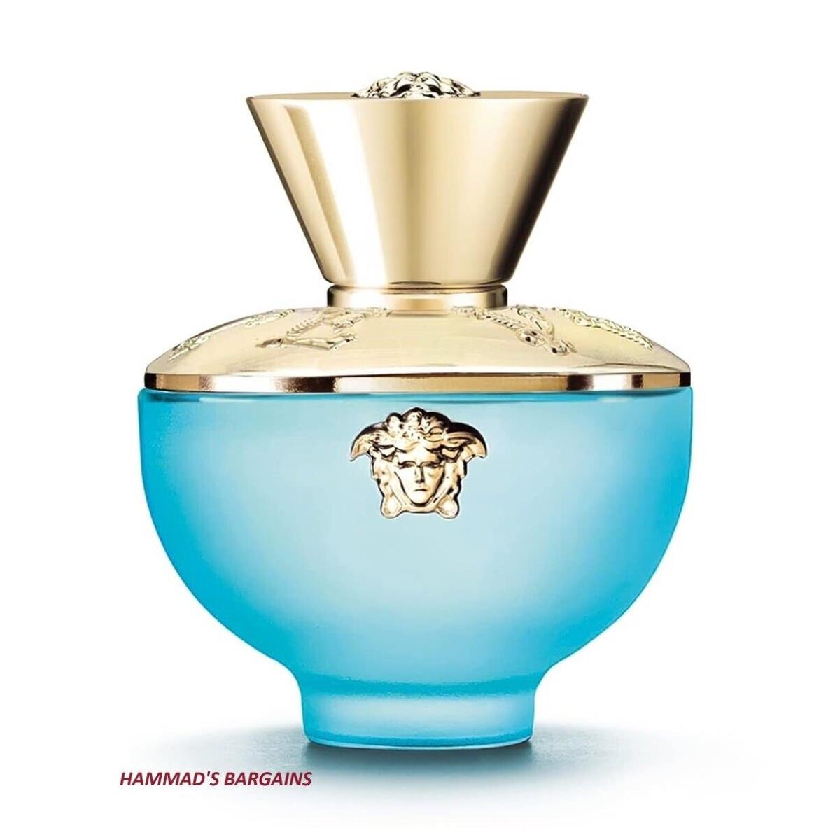 Versace Pour Femme Dylan Turquoise Edt 3.4OZ For Women with Cap IN White Box