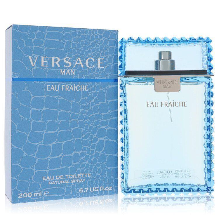 Versace Man by Versace Eau Fraiche Eau De Toilette Spray Blue 6.7 oz For Men