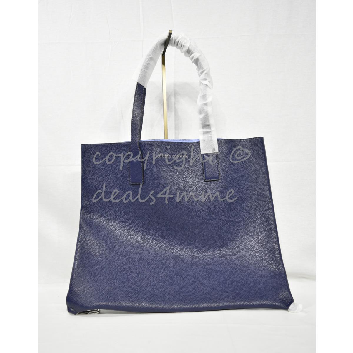 Marc By Marc Jacobs M0008126 Wingman Leather Tote/shoulder Bag Midnight Blue