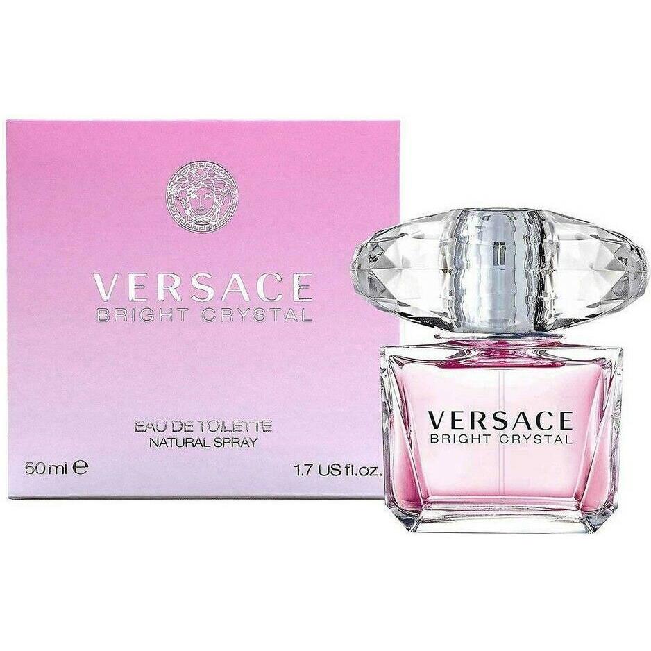 Versace Bright Crystal Eau DE Toilette Spray For Women 1.7 Oz / 50 ml