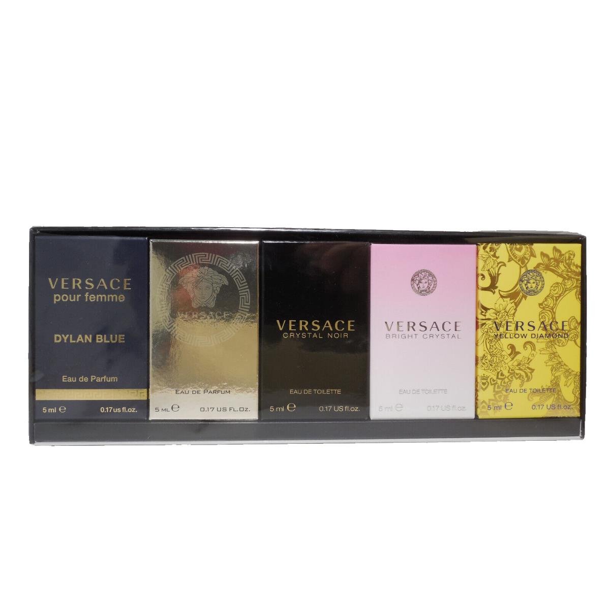 Versace Miniatures Collection Women 5 Pc Mini Gift Set