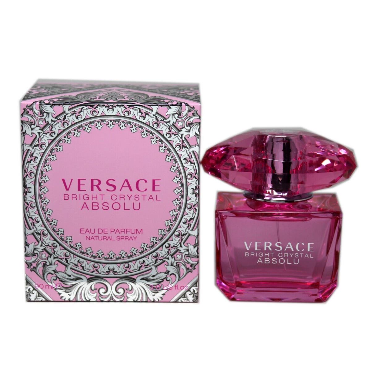 Versace Bright Crystal Absolu Eau DE Parfum Natural Spray 90 ML/3 Fl.oz