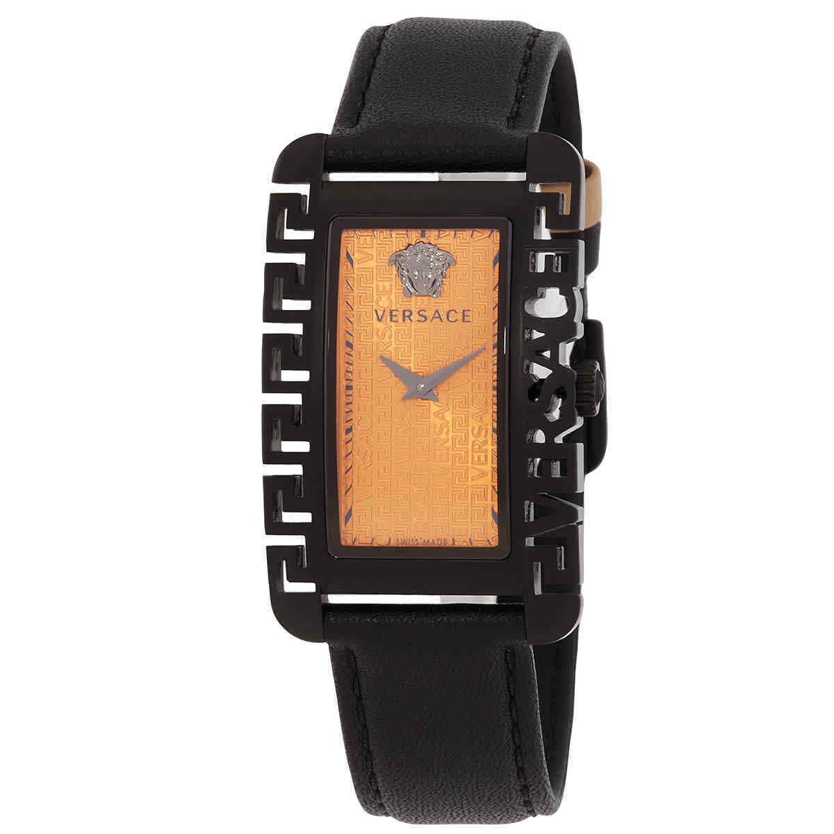 Versace Flair Gent Quartz Orange Dial Unisex Watch VE7D00123