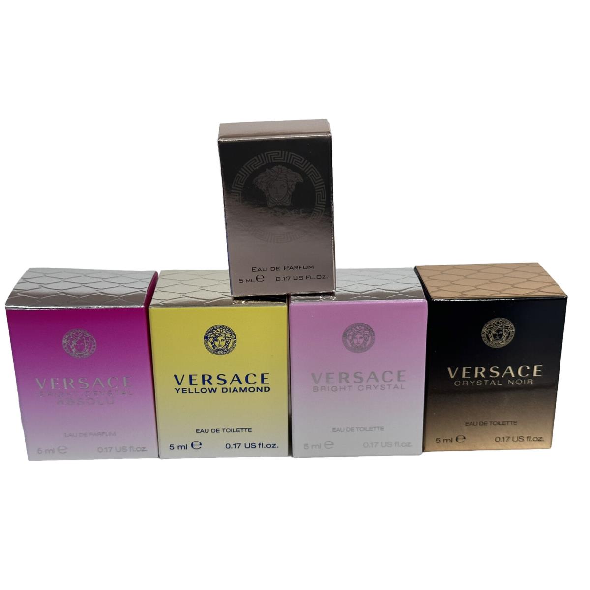 Versace Mini 5 x 0.17oz Edp Edt Splash For Women Read Listing 5 Pcs