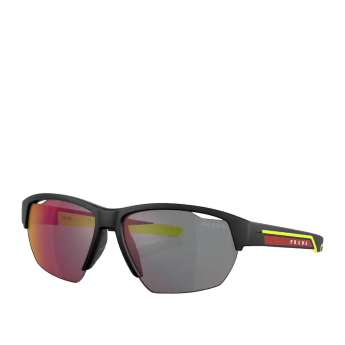 Prada Linea Rossa 0PS 03YS 17G08F Matte Black/yellow Sunglasses Size 64-15-140