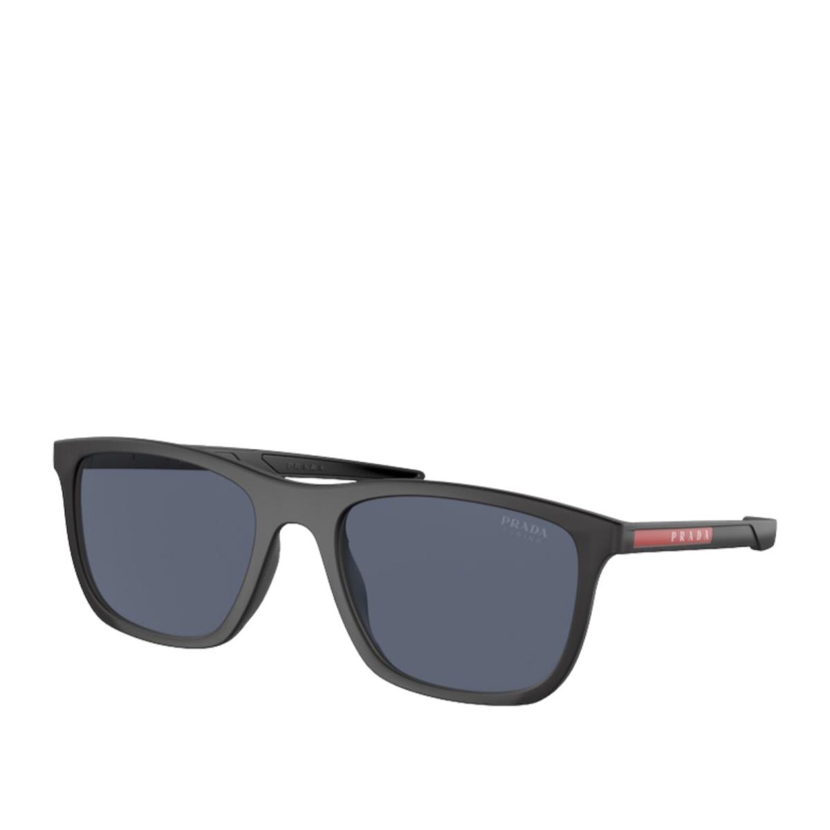 Prada Linea Rossa PS 10WS DG009R Black Rubber Men`s Sunglasses - Size 54-19