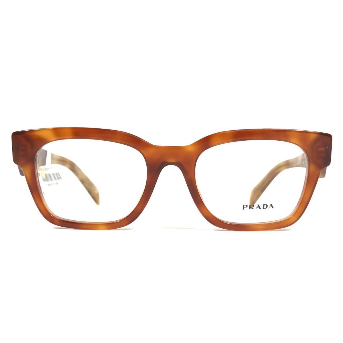 Prada Eyeglasses Frames VPRA10 11P-1O1 Light Tortoise Square Full Rim 51-20-145