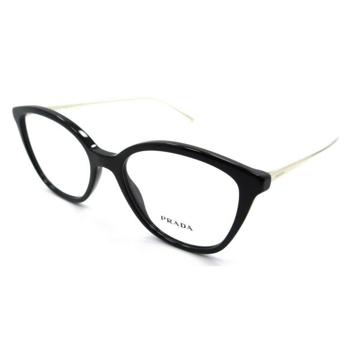 Prada Eyeglasses Frames PR 11VV 1AB-1O1 51-17-140 Shiny Black Made in Italy