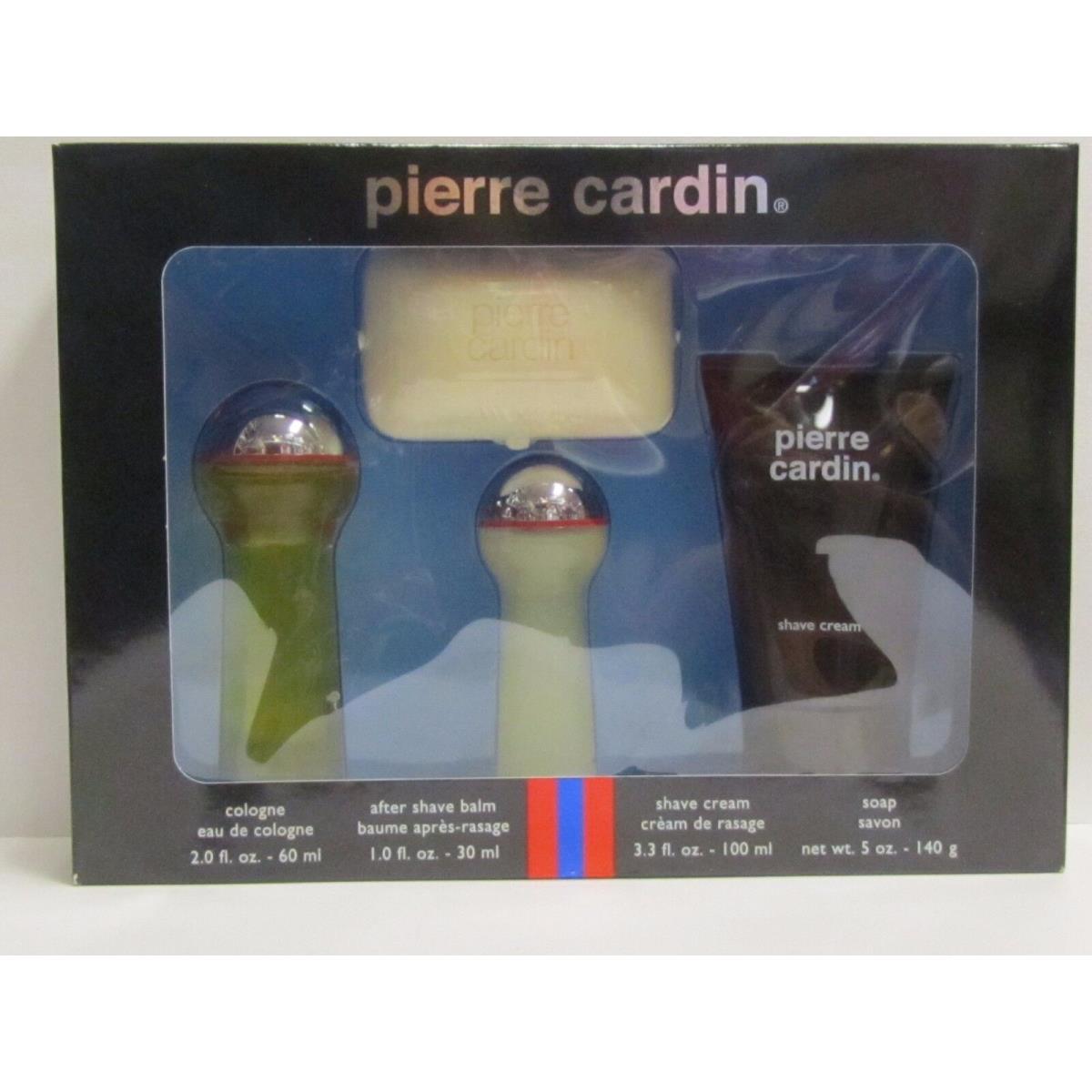 Pierre Cardin For Men 4 Pieces Set 2 oz Cologne + Asb + Shave Cream + Soap